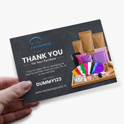 Thank You Cards for Ecommerce & Small Business Packaging